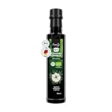 Sunnah Shop® Bio Schwarzkümmelöl ungefiltert kaltgepresst 250ml - Black Seed Oil Organic - 100% rein aus ägyptischen Nigella Sativa