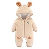 Fairy Baby Baby Schneeanzug Neugeborene Säugling Baby Kapuzen Strampler Fleece Schneeanzug Cartoon Jumpsuit Herbst Winter Outfits