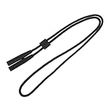 KOCKSHION Brillenkette bunt Gelb Schauspiel rahmen Griff brillenhalter Brillenkordel-Dekoration brillenband Praktische Brille Lanyards Brillenbänder aus Silikon Kieselgel Black
