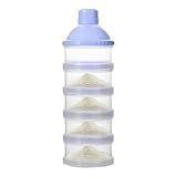 Milchpulverspender – Tragbarer Milchbehälter Mit 5 Ebenen | Stapelbarer Milchpulverbehälter Für Babynahrung, Leicht Zu Reinigender Snackbehälter, Aufbewahrungsbox Für Müsli Und Reis Für Unterwegs