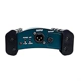 HEIBTENY Aktiver DI-Box-Impedanzkonverter aus Aluminiumlegierung für professionelle Live-Bühne und Studiogebrauch, 20 x 17,7 x 6,6 cm, blaues Design für Mikrofone und Instrumente