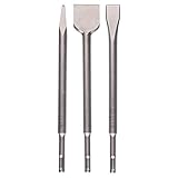 Bosch Home and Garden 3tlg. Meißel Set SDS-plus (für Beton und Mauerwerk, Zubehör Bohrhammer)