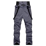 BOTCAM Schneehose Damen mit Hosenträger - Snowboardhose Thermohose Wasserdicht Thermo Wanderhose Trekkinghose Winter Skihose Funktionshose Outdoor Winddicht Skibekleidung Winterhose