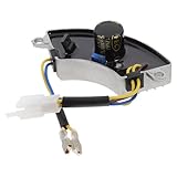 Homoyoyo 2 Kw Automatischer Spannungsregler Avr für Benzin Generator Halbrundes Aluminiumgehäuse Präzise Spannungsregelung Hitzebeständig für Empfindliche Elektronik