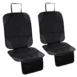 Fervalyna 2 Stück Kindersitzunterlage Isofix, rutschfest Wasserabweisender Autositzschoner, Universell Sitzschoner Auto Kindersitz,