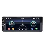 YUEHISY Single Din Car Stereo 6,86 Zoll Touchscreen mit Drahtloser Carplay & Android Auto, BT5.0, WLAN, Navigation, 1080p Backup -Kamera, Lenkradsteuerung (1+32 GB)
