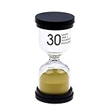 Sand Timer,Sandglass, 1Pc1/3/5/10/15/20/30 Minuten Sanduhr Timer for Kinder Zähne putzen 7 Farben Home Ornament Desktop Mini Sand Uhr Timer(30 Minutes)