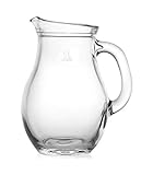 Pasabahce Bistro 80102 - Krug Glaskrug Wasserkrug, 1 Liter, max ~1.150ml