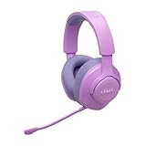 JBL Quantum 360 Kabellose Over-Ear Gaming-Kopfhörer mit 2,4 GHz/Bluetooth Dual Wireless-Verbindung, 22-Stunden-Akku, Multi-Plattform-Kompatibilität, abnehmbarem Mikrofon mit Stummschaltung, Lila