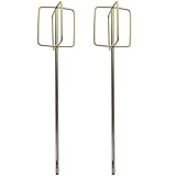 SEWOART 2 Stück Elektrowerkzeug Zubehör Zement Mischstäbe aus Legierung Farbrührstäbe für Heimwerker Garten und Baustelle Wiederverwendbar