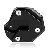 Motorradwippe Für HAYABUSA GSX1300R GSX-R1300 2007-2021 Motorrad CNC Kickstand Fußseitenständer Verlängerungspolster Stützplatte(Black)