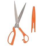 MAGICLULU Große Stoffschere aus Edelstahl mit Kunststoffgriff Scharfe Schneiderschere zum Nähen Schneiden von Kleidung und Handarbeit Leichte und Rostfreie Bastelschere für Heim