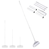 Easy Gleam Fusselroller für Haustierhaar mit Ausziehbarem Griff und 4 Rollen - Extra Klebrig Lint Rollen für Katzen- und Hundehaare - Entfernt Haare von Boden, Kleidung, Teppichen, 115x4.5x24 cm, Grau