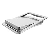 LOLIPPYY Einbau Mülleimerdeckel mit Schwenkklappe Rostfrei Passend für Küchenarbeitsplatten und Vielseitige Abfalleimer Geräuschlos Installieren Geeignet für Haushalt Gastronomie und Büro