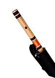 Foxit Musical Bansuri C Bambusflöten, natürlich, für Rechtshänder, mittelgroß, 48,3 cm, mit Tragetasche