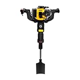 1250W 2-Takt Handheld Benzinbagger, Gartenbaum Grabmaschine mit 1.3L Kraftstofftank, 6500 U/min, Luftkühlung Digger für Garten, Bauernhof