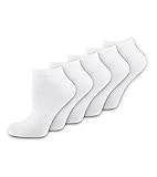 Nur Die 5er Pack Sneaker Socken Classic aus atmungsaktiver Baumwolle bequemer rutschfester Bund Damen