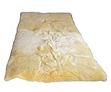 Naturasan – Lammfell Bettauflage 90×200 cm – Medizinisch gegerbt & hautfreundlich – Merino Lammfell Matratzenauflage – Unterbett Topper atmungsaktiv & wärmend für mehr Schlafkomfort