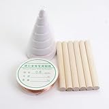 Garten-Kupferklemme, Fibonacci-Spulenwickler,Kupferspirale, Elektrokultur-Clip, Reinkupfer rostfrei,Pflanzenwachstumsstimulator (6.13x5.1cm Kupferspirale)