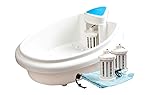 HydroSana Fuß-Elektrolyse-Bad Komplett-Set Weiß I Ionen-Fußbad , Wasser-Wanne I Fuß-Bad-Schüssel I Fuß-Pflege-Becken Set I electrolysis Footspa Bath White I Foot Bath Ionic Cleanser