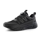 Hitmars Laufschuhe Herren Sportschuhe Turnschuhe Sport Schuhe mit Luftkissen Joggingschuhe Running Atmungsaktiv Gym Sneaker Fitness Schwarz Gr.46