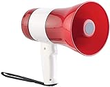 infactory Sprachverstärker: Akku-MP3-Megafon mit Voice-Recording, Sirene, USB- & SD-Slot, 20 Watt (Megaphone mit Sirene, MP3 Player, Sprachrecorder)