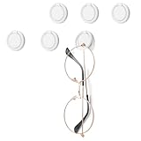 Mabor Brillenhalter Wand,6 Stück Brillenhalter Sonnenbrillen-Organizer Wandhalterung Selbstklebender Sonnenbrillenhalter zum Aufhängen an der Wand für Sonnenbrillen Wandorganizer Brillen Wandhalter