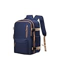 BUFANJIA Handgepäck, Kabinenrucksack, 101,6 x 76,2 x 50,8 cm, Handgepäck, 101,6 x 76,2 x 50,8 cm, Handgepäck, Laptoptaschen für Herren und Damen, 15,6 Zoll, Blau-3602, One size