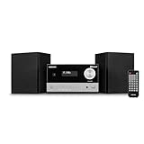 MEDION E64088 Micro Audio System Kompaktanlage (DAB+, CD-Player. PLL UKW Radio, Bluetooth, USB Anschluss, Sleeptimer, MP3, LCD-Display mit 12/24 Std. Anzeige)