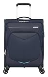 American Tourister Summerfunk - Spinner S, Erweiterbarer Handgepäck, 55 cm, 43/46 L, Blau (Navy)