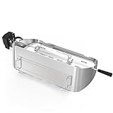 onlyfire Edelstahl Grillspieß Set für Weber Traveler Gasgrill, Pizzaring Set mit Grillspieß, 2X Fleischnadeln und Elektromotor, Rotisserie Drehspieß für Hähnchen, Braten