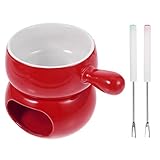 1 Set Käse-Hotpot Schmelzschokoladentopf Küche Fonduetopf Mini-Fondue-Topf Marshmallow-Fondue-Brunnen Schokolade schmilzt Butterwärmer Tapas Fondue-Keramik Warmhalten Schach