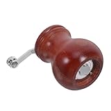 MUCKLILY Manuelle Pfeffermühle aus Holz Teiliges Nachfüllbar Kompakt und Leicht Komfortables Design mit Langlebigem Keramikmahlwerk für Küche und Gewürzstreuer