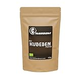 Kubeben Pfeffer BIO (100g) [Ganze Körner für Ihre Pfeffermühle] Tausendkraut