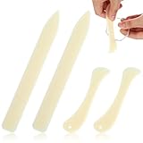 Aysatogc 4 Stück Plastik Falzbein aus Knochen Falzbein für Papier Bonefolder Falzbrett Folder Schneide Bags Falzmaschinen Falzstift für Karten, Umschläge Und Boxen DIY