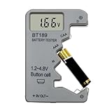 Batterieprüfer, Batterie Tester, Präzisions-Analysator Mobil Energiesparmessgerät Anzeige für Uhren RC-Drucker Solar Haushalt