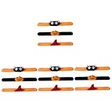 Alasum 12 Stk Handgelenk Dekoration Halloween-schnapparmbänder Kinder-slap- Kinderarmband Halloween-strumpffüller Halloween-slap-ringe Spielzeug Für Goodie-bags Schlagbänder Flanell