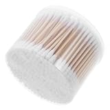 YOSADIER 500stücke Doppelseitige Mit Weichen Baumwollspitzen Holzstiel Sanft Für Ohrenreinigung Und Make-up-entfernung Für Empfindliche Haut Und Kosmetische Anwendungen