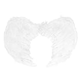 Boland - Flügel für Engel Kostüme, Accessoire für Fasching oder Mottoparty, Faschingskostüme, Weihnachten, Weiß