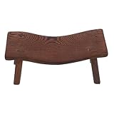 Toyvian Stabiles Holz Nackenkissen mit Ergonomischer Massagefunktion Komfortables Ergonomisch Geformtes Hartholzkissen für Nacken und Lendenwirbelsäule für Zuhause Reisen und Entspannung