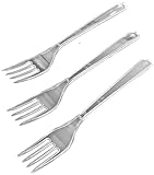 1000x Stabile Mehrweg-Plastikgabel Mehrweggabel Party Gabel Kunststoff Besteck wiederverwendbar Suppengabel Reusable Fork - Spülmaschinengeeignet