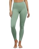 FlexVie Leggings Damen Schwarz Blickdicht Salbeigrün - High Waist Leggins Damen für Sport Yoga Alltag, Weiche Damen Leggings Weiß & Bunt, Shape Leggings Damen L XL