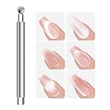Kustimantu Magnet Katzenauge für Nägel, doppelte Spitze, magnetisch, Kätzchenauge für Nägel, Beauty-Zubehör, Maniküre, für Frauen, für Dating, Reisen, Meetings, Anfänger