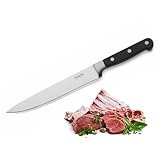 Kuppels SOLID Fleischmesser, extra scharf & schnitthaltig, gehärteter Klingenstahl, rostfrei, poliert & spülmaschinenfest, für Fleisch, Steak & Braten…