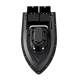 WAPHOERTE GPS-ausgestattetes Köderboot/Futterboot, 500 m Ferngesteuertes Angelköderboot mit 2 Köderboxen und 5200 mAh Lithium-Batterie für Flüsse, Seen und Flache Gewässer
