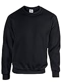 Gildan Heavyweight Ultra Blend Eingesetzter Sweatshirt Gr. xl, Schwarz - Schwarz