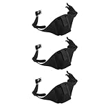 TOKIDNY 3 Stück Sport Bauchtaschen mit Handyhalterung Verstellbare Laufgürtel Leichte Outdoor Hüfttaschen für Laufen Wandern und Fitness Schwarz