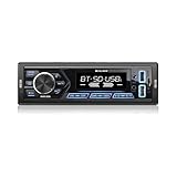 Caliber Autoradio Bluetooth 1DIN, FM Tuner, 4x55W, USB/Micro SD, 2.1A Ladefunktion, Aux-in, Freisprecheinrichtung, RCA, ISO Anschluss, MP3/WMA/APE/FLAC