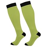 CHIFIGNO Lustige Herrensocken, lässig, hohe Socken, Sportsocken für Damen, Herren, Geschenk, Avocadogrün, Einheitsgröße