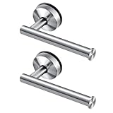 JOMOLA Vakuum Saugnapf Toilettenpapierhalter Edelstahl Klopapierhalter WC Rollenhalter klopapierhalter mit Saugnapf für Küche und Badzimmer Ohne Bohren Silber, 2 Stück
